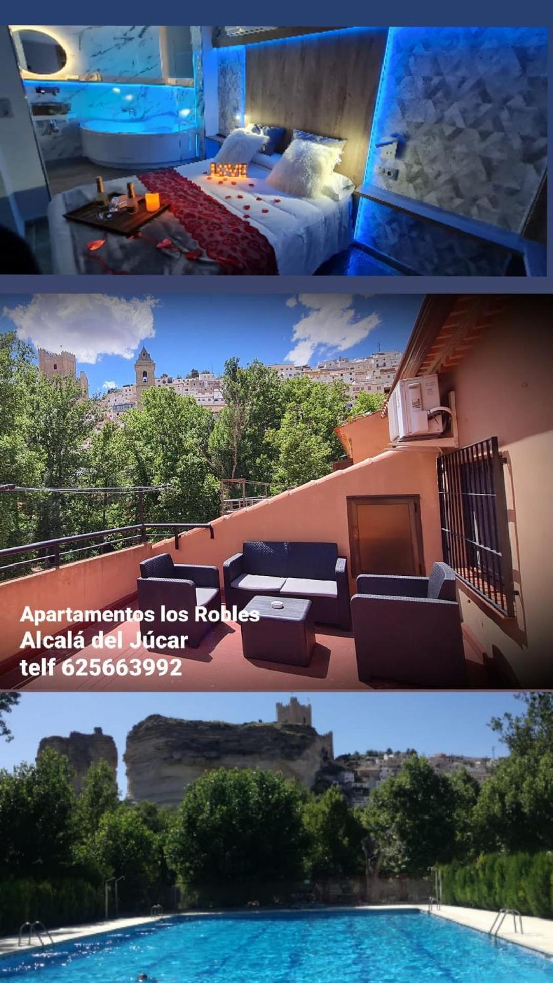 Apartamentos Los Robles Alcala del Jucar Buitenkant foto